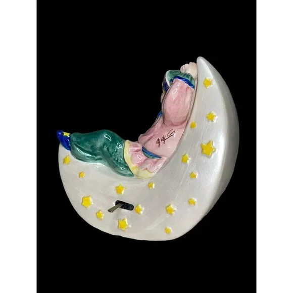 1994 Schmid Yamada Originals Swinging on a Star Hand Painted Music Figurine VTG - Picture 4 of 5